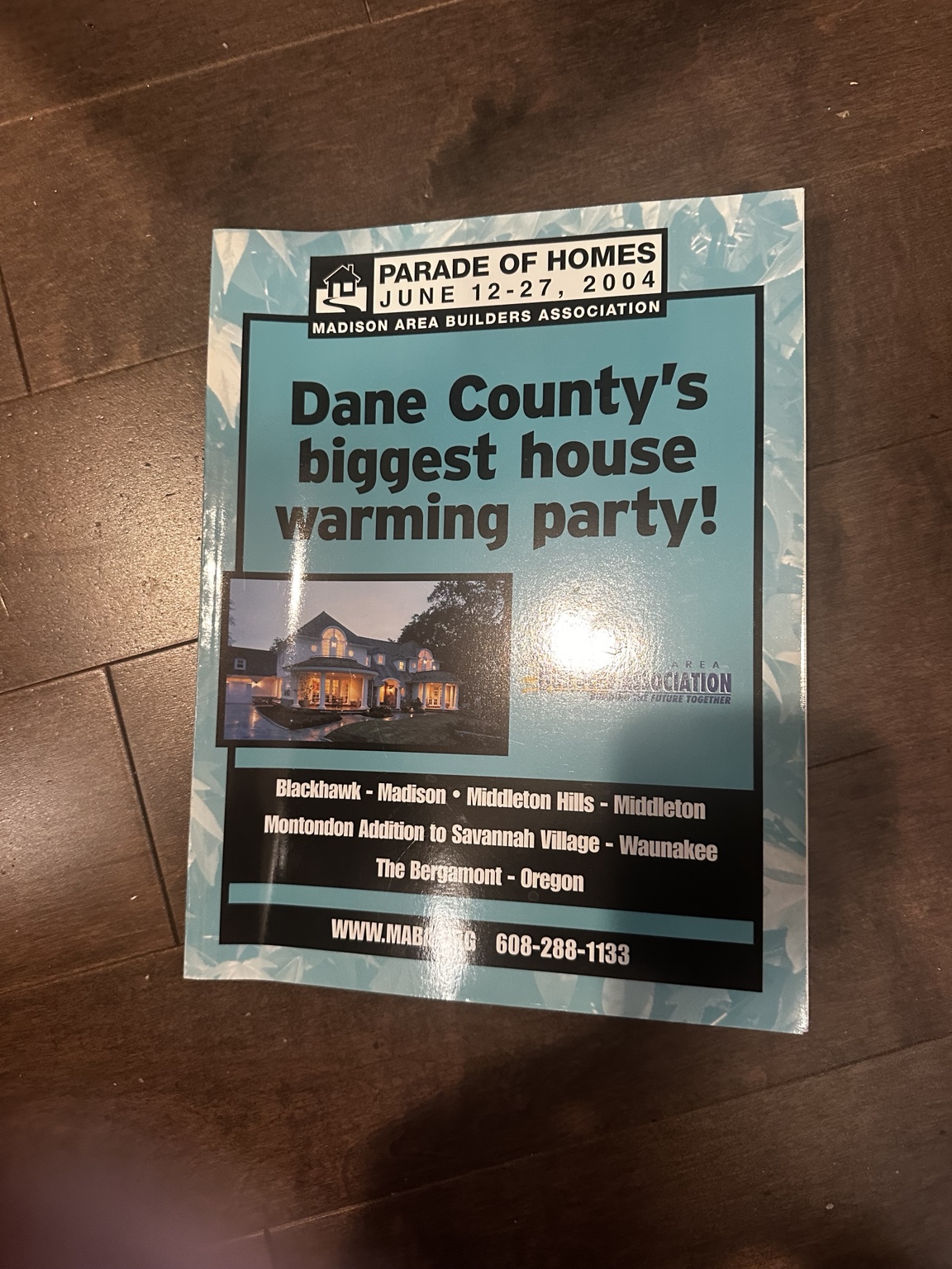 Madison Area Builders Association 2004 Parade of Homes program cover